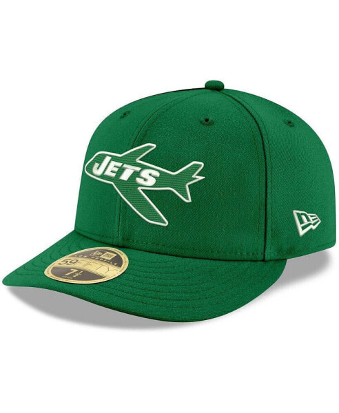 Men's Kelly Green New York Jets Omaha Throwback Low Profile 59FIFTY Fitted Hat