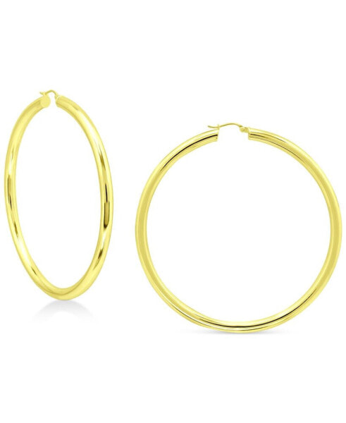 Round Polished Large Hoop Earrings, 70mm, Created for Macy's