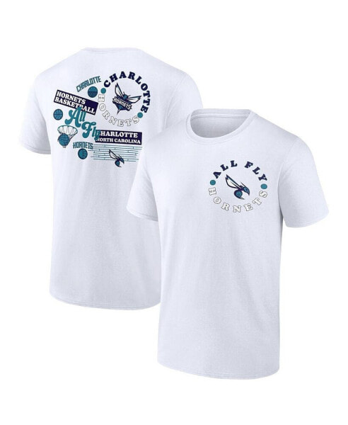 Men's White Charlotte Hornets Street Collective T-shirt