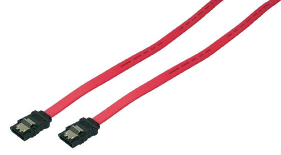 LogiLink SATA 0.3m - 0.3 m - SATA II - Male/Male - Red - Straight - Straight