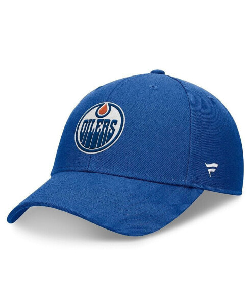 Men's Royal Edmonton Oilers Domestic 3D Patch Adjustable Hat