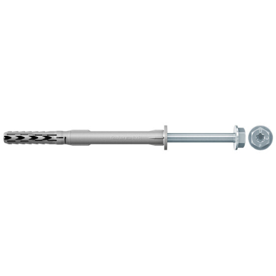 fischer SXR 10 x 200 FUS - Screw & wall plug kit - Concrete - Metal - Nylon - Silver - Galvanized steel