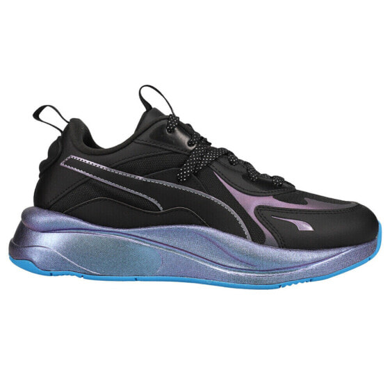 Puma RsCurve Light Sense Lace Up Womens Black, Blue, Purple Sneakers Casual Sho