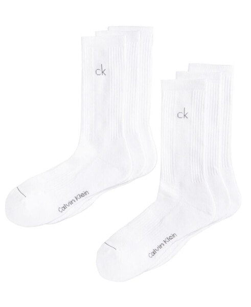 Men's Athletic Performance Crew Socks 6-Pack