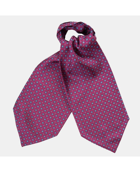 Men's Ostuni - Silk Ascot Cravat Tie for Men - Magenta