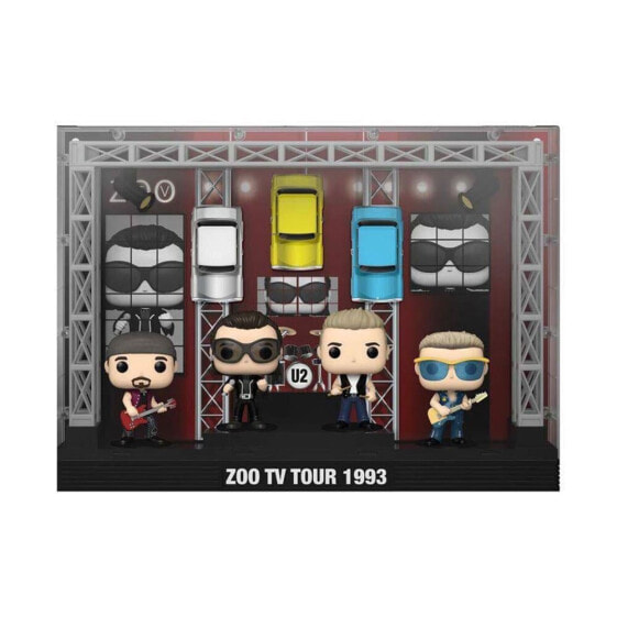 FUNKO U2 Pop! Moments Dlx Vinyl Figure 4Pack Zoo Tv 1993 Tour 9 cm