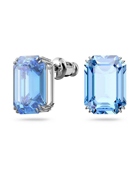 Millenia Octagon Cut Crystals Stud Earrings