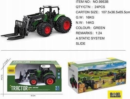 Maksik Traktor + urządzenie rolnicze 9953B