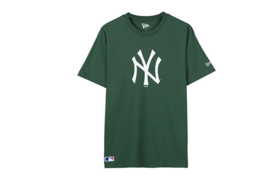 New Era MLB 大LOGO圆领短袖T恤 男女同款 绿色 / Футболка New Era MLB LOGOT 12147606