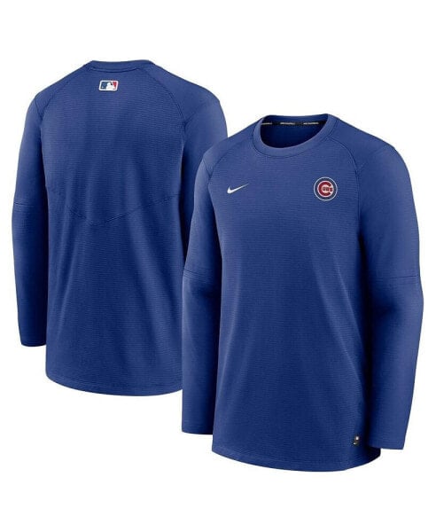 Men's Royal Chicago Cubs Authentic Collection Logo Performance Long Sleeve T-shirt