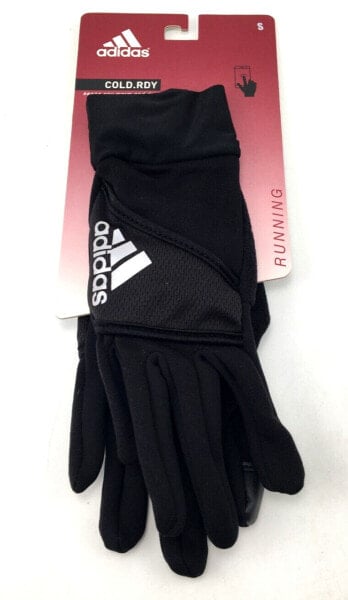 Adidas Dash 2.0 Running Black Gloves Womens Size Small Keep Warm-Dry AW0059