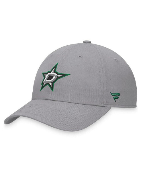 Men's Gray Dallas Stars Extra Time Adjustable Hat