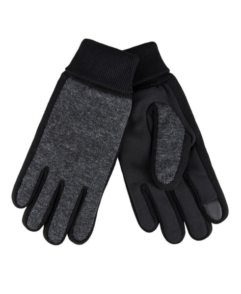 Men's Touchscreen Stretch Knit Tech Palm Gloves