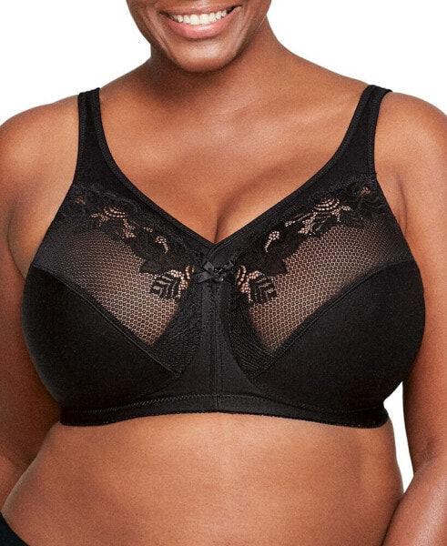 Women's Full Figure Plus Size MagicLift Wirefree Minimizer Support Bra 1003