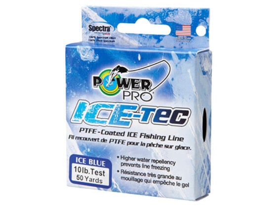 Плетеный шнур для рыбалки PowerPro Ice-Tec 8lb | 50yd/46m