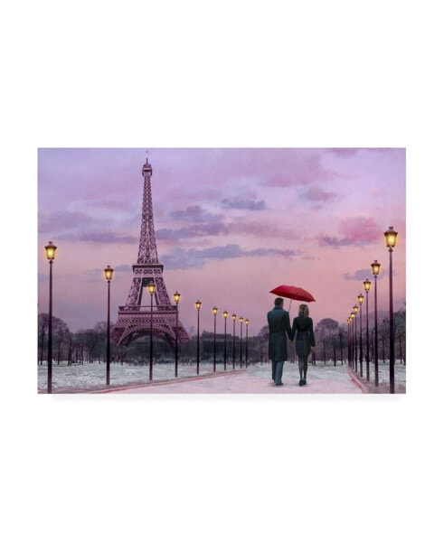 Chris Consani Red Paris Umbrella Canvas Art - 20" x 25"