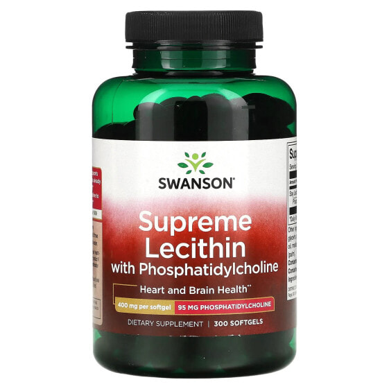 Витамин с лецитином Swanson Supreme, 400 мг, 300 капсул.