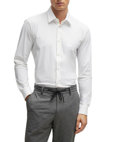 Men's Performance-Stretch Slim-Fit Dress Shirt