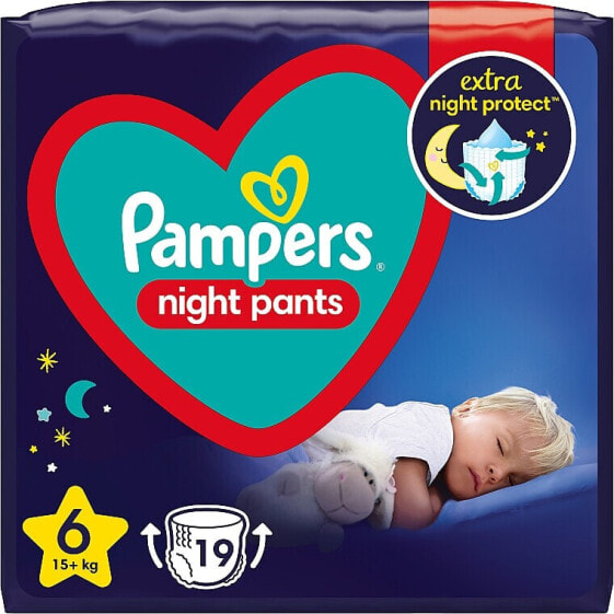 Nachtwindeln Night Pants Größe 6 (15 + kg) 19 St.