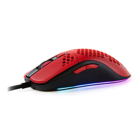 Arozzi Favo Ultra Light Gamingmaus - schwarz/rot