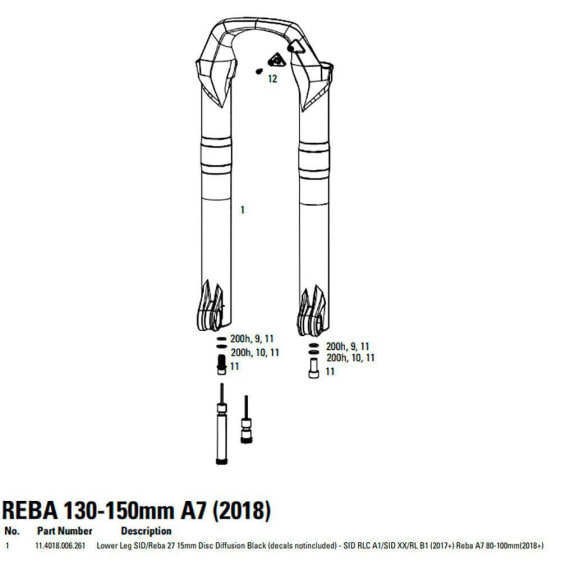 ROCKSHOX Sid 15 mm Diffusion