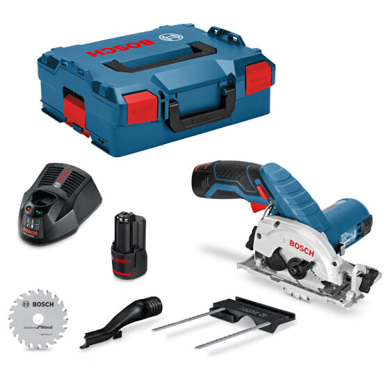 Bosch Akku-Kreissäge GKS 12V-26 mit 2x 3,0 Ah Akkus im Set in L-BOXX