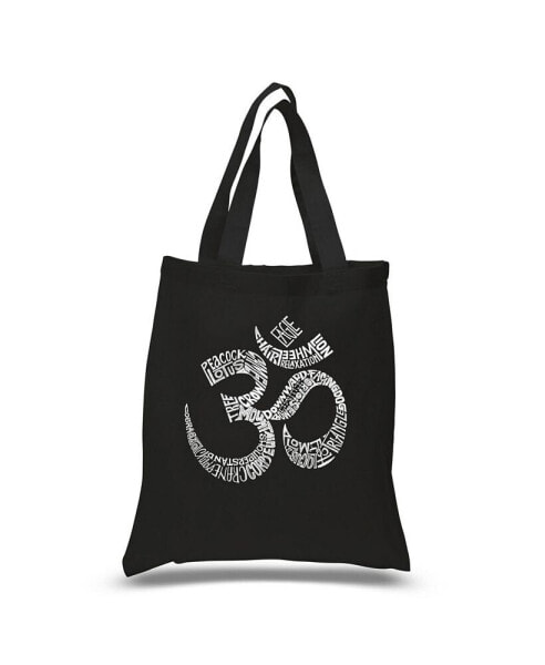 Poses Om - Small Word Art Tote Bag