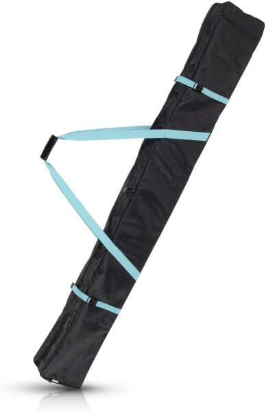 Navaris Ski Bag Ski Bag Various Sizes – Bag 1 Pair of Skis with 2 Poles – Ski Bag Ski Cover – Robust Ski Bag for 1 Pair of Skis in Black / Yellow