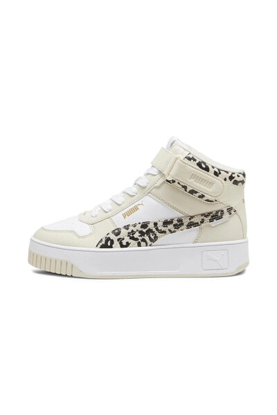 Carina Street Mid Animal Beyaz Kadın High Sneaker