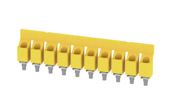 Weidmüller WQV 16/10 - Cross-connector - 10 pc(s) - Polyamide - Yellow - -60 - 130 °C - V0