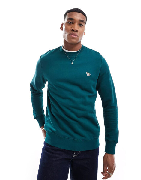 PS Paul Smith regular fit icon logo sweatshirt in teal