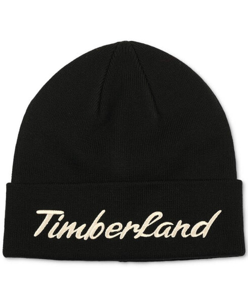 Men's Cuffed Embroidered Logo Beanie