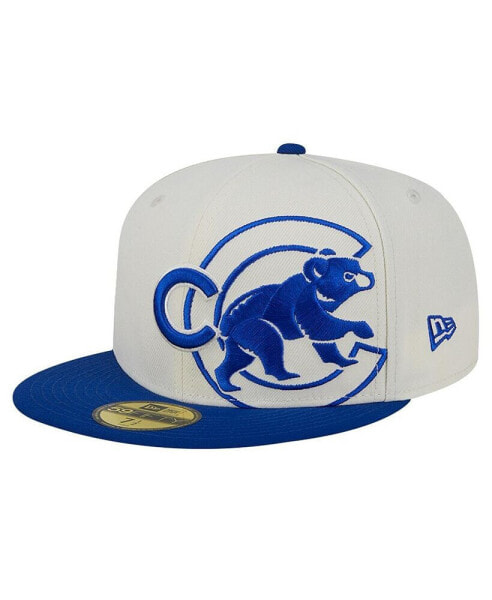 Men's Cream/Royal Chicago Cubs Lonestar 59FIFTY Fitted Hat