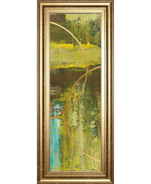 Aller Chartreuse by Patrick St. Germain Framed Print Wall Art - 18" x 42"