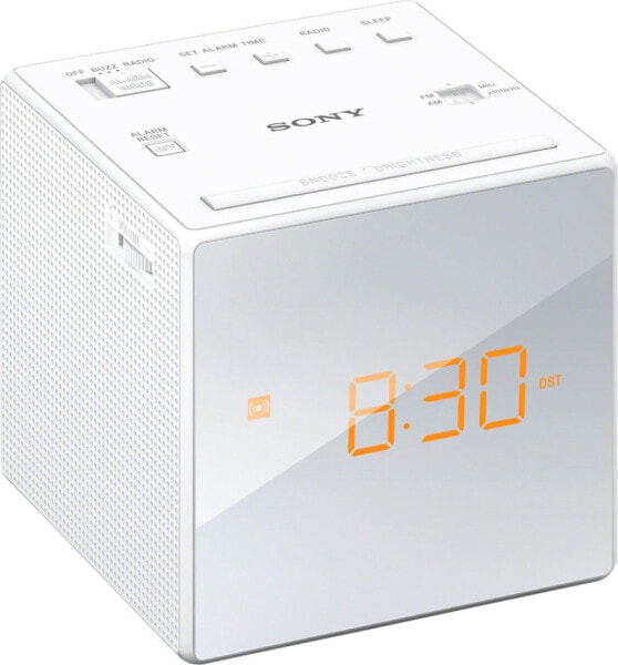 Часы будильник монофонические Sony IC-FC1W Белый