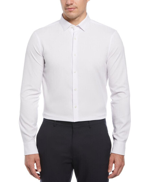 Men's Slim-Fit Stretch Tonal Glen Plaid Button-Down Shirt