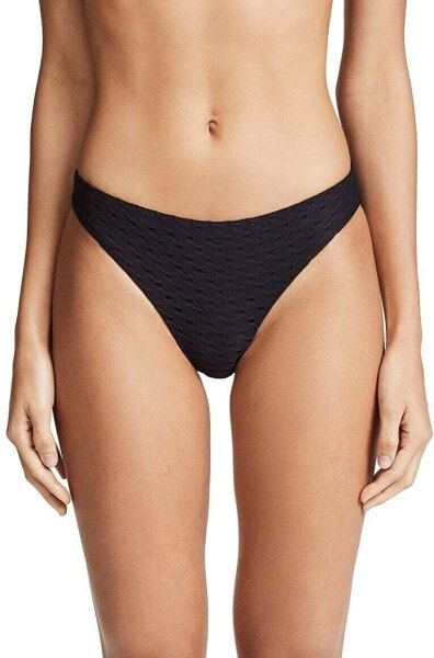 Shoshanna 263931 Women's Hipster Beach Black Bikini Bottom Swimwear Size L