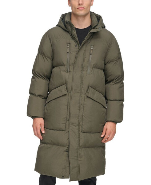 Men's Quilted Hooded Duffle Parka