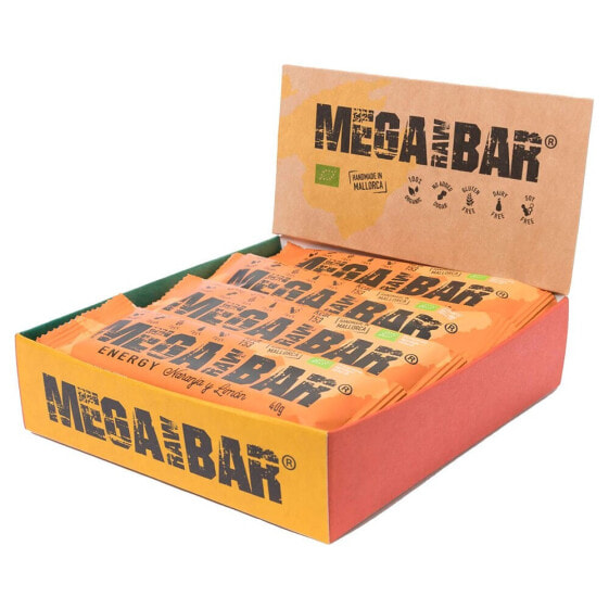 Энергетические батончики MEGARAWBAR Коробка 12 штук Апельсиновые