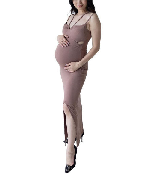 Maternity Cutout Sleeveless Bella Dress