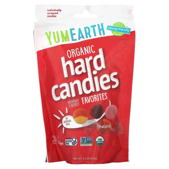 Organic Hard Candies, Favorites, 3.3 oz (93.6 g)