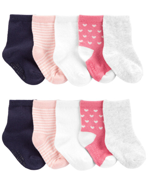 Toddler 10-Pack Crew Socks 2T-4T