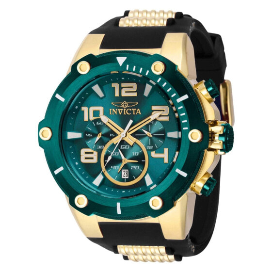 Часы Invicta Speedway Green Dial Two Tone