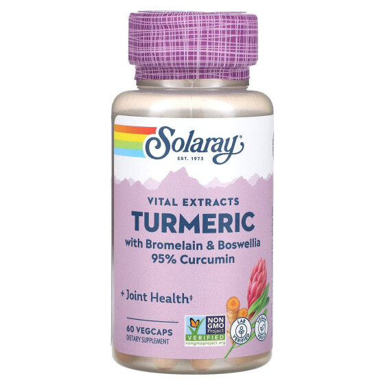 Vital Extracts, Turmeric with Bromelain & Boswellia, 60 VegCaps