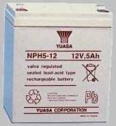 Yuasa Battery Yuasa NPH5-12 - Sealed Lead Acid (VRLA) - 12 V - White - 5000 mAh - 2 kg