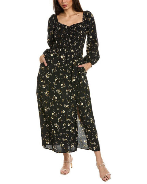 Lost + Wander Champagne Daisy Maxi Dress Women's