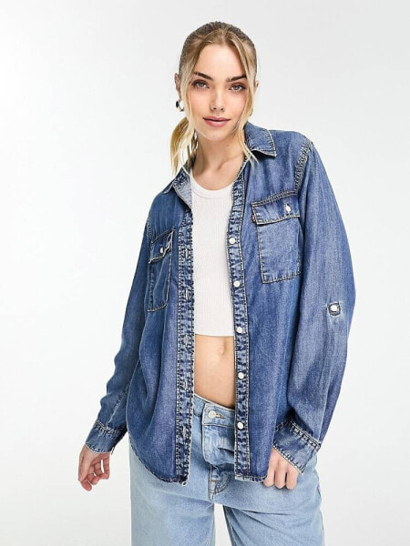 Levi's Doreen Utility denim shirt in blue