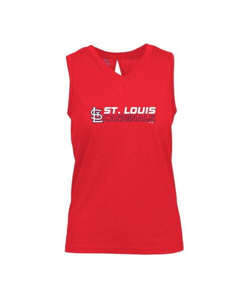Women's Red St. Louis Cardinals Paisley Chase V-Neck Tank Top