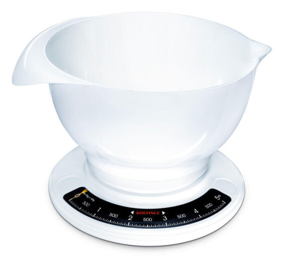 Soehnle Culina Pro - Mechanical kitchen scale - 5 kg - 50 g - White - Plastic