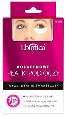 Lbiotica Płatki kolagenowe pod oczy Przeciwzmarszczkowe 3x2 szt.